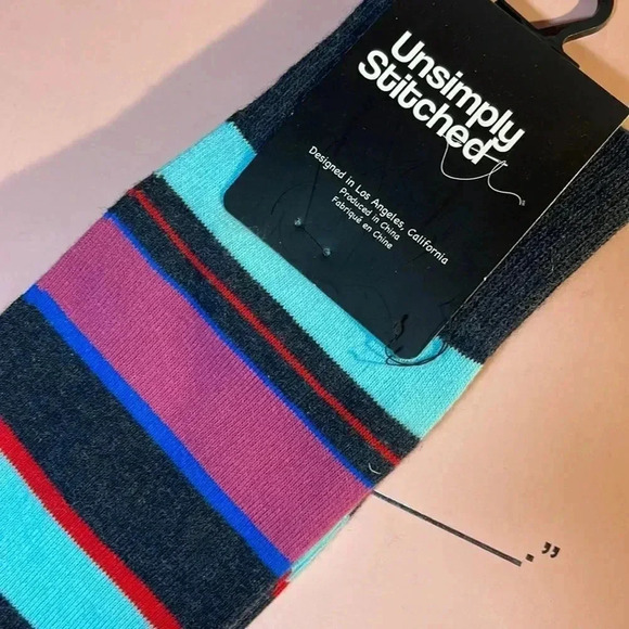 Unsimply Stitched Gray/Purple minimal stripe - Picture 3 of 7